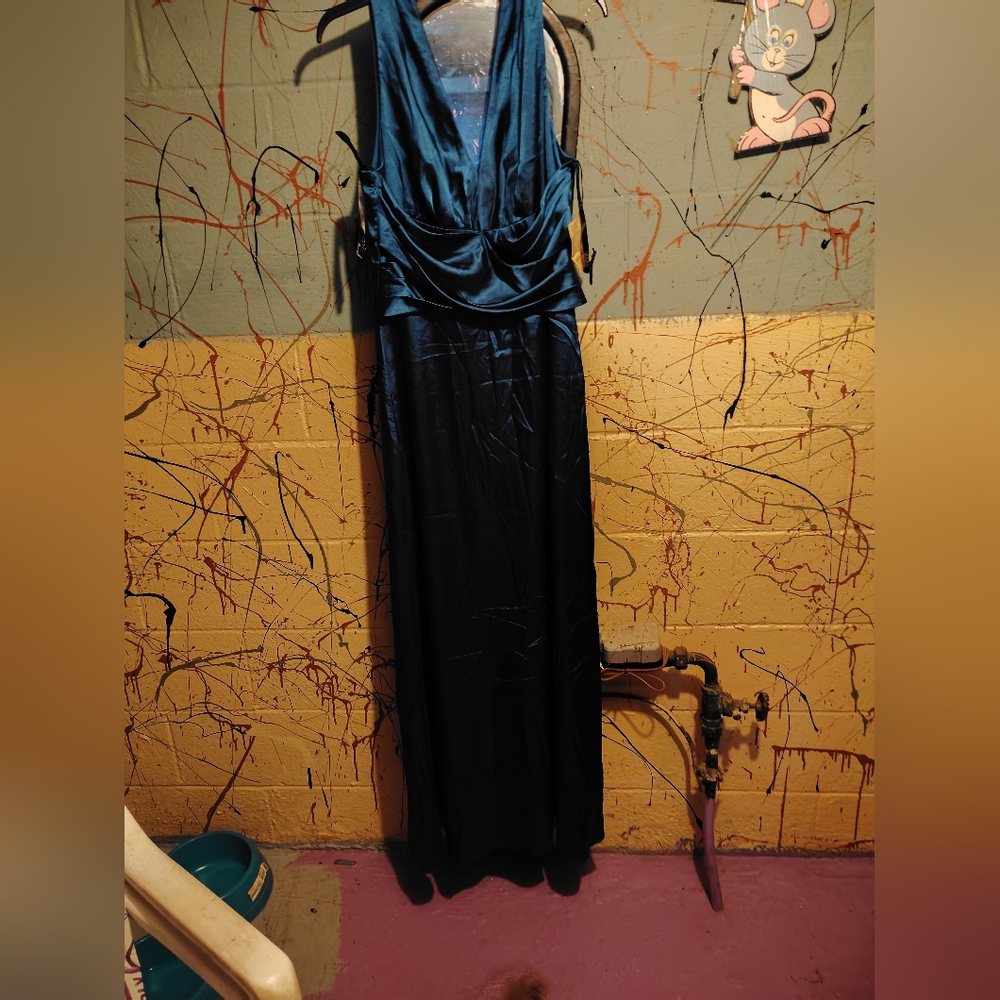 Social Bridesmaids Deep Blue Maxi Dress